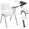 Flash Furniture White Ergonomic Shell Chair with Left Handed Flip-Up Tablet Arm RUT-EO1-WH-LTAB-GG - alternate 3